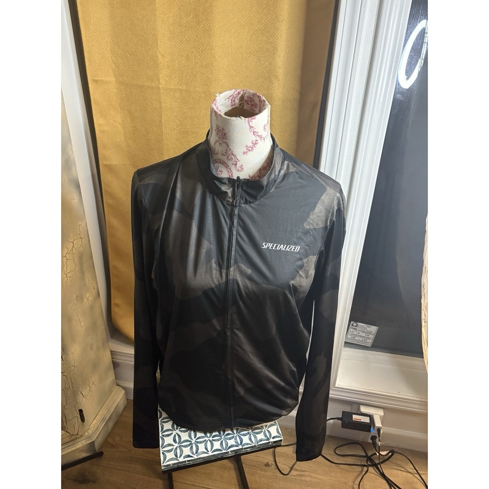Specialized Women's RBX Cycling Jersey Full Zip Camo Long Sleeve Size XL